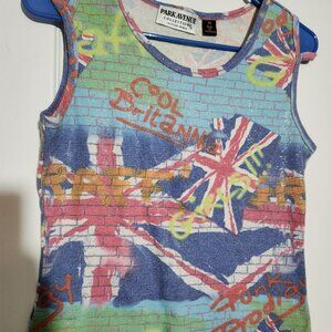 Vintage Park Avenue Collections 90s Graffiti Tank Top Size M